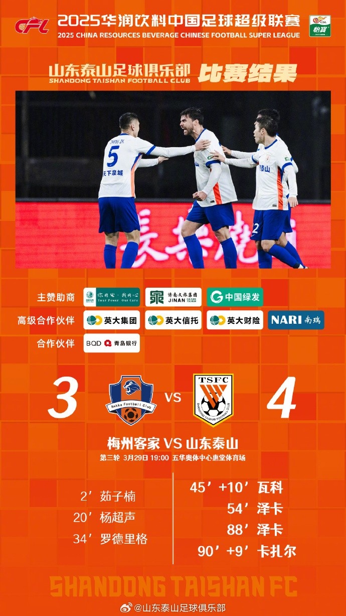 從0-3到4-3，這是一場彰顯堅韌不拔泰山足球精神的戰(zhàn)斗！